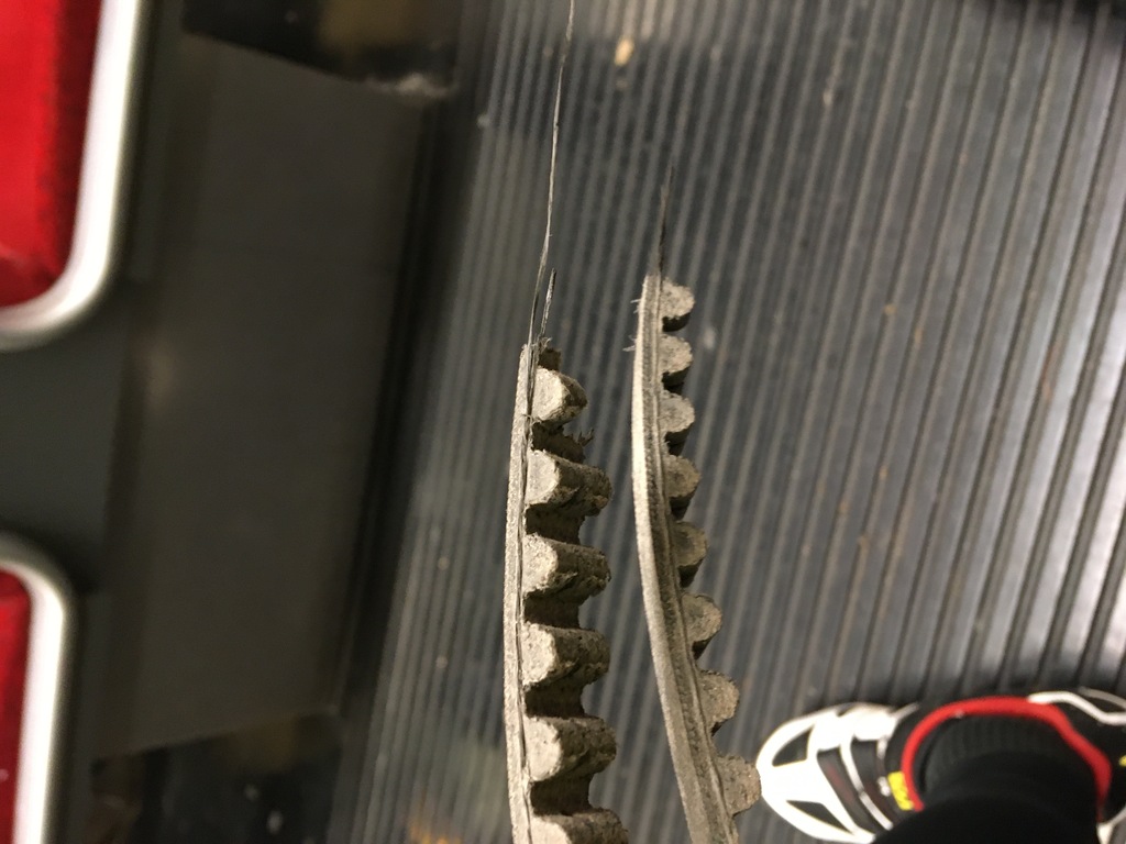 Cracked belt