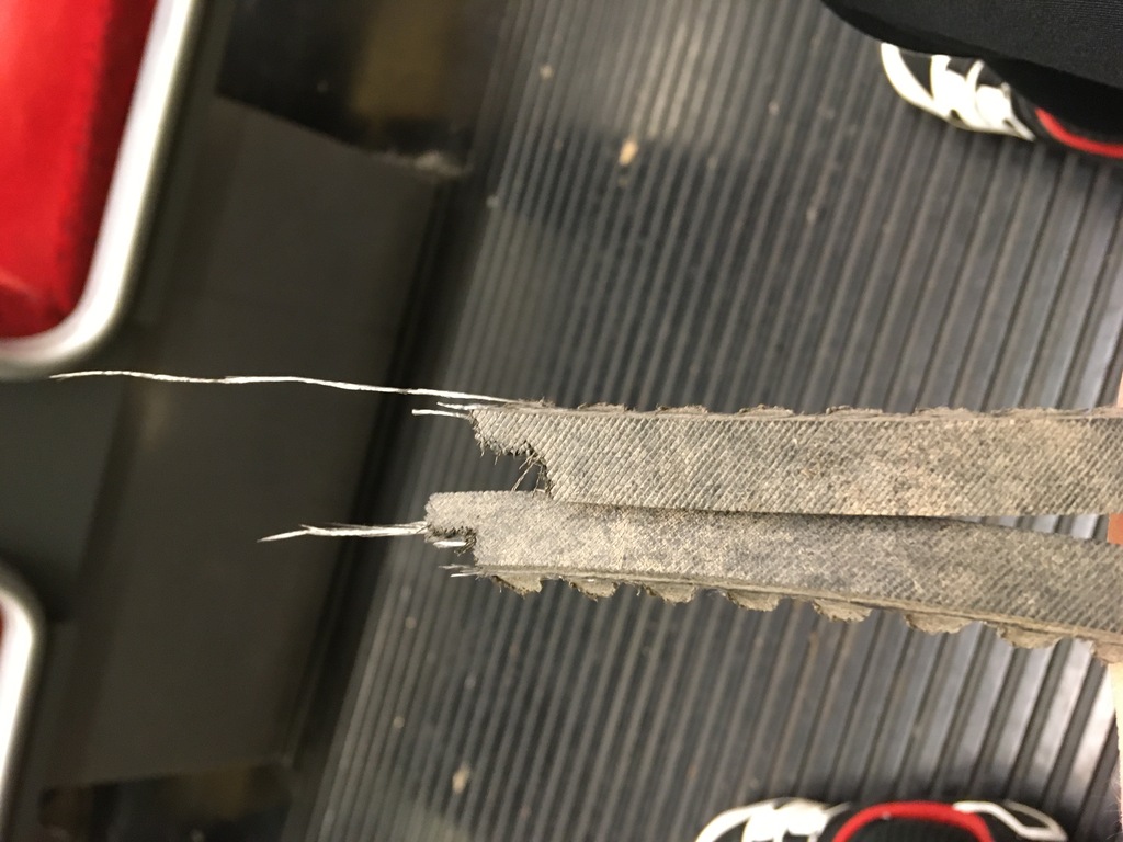 Cracked belt
