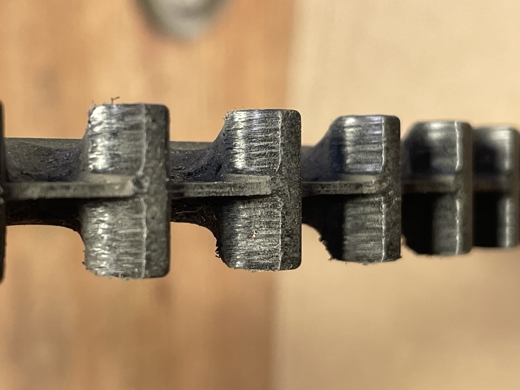 Worn chainring