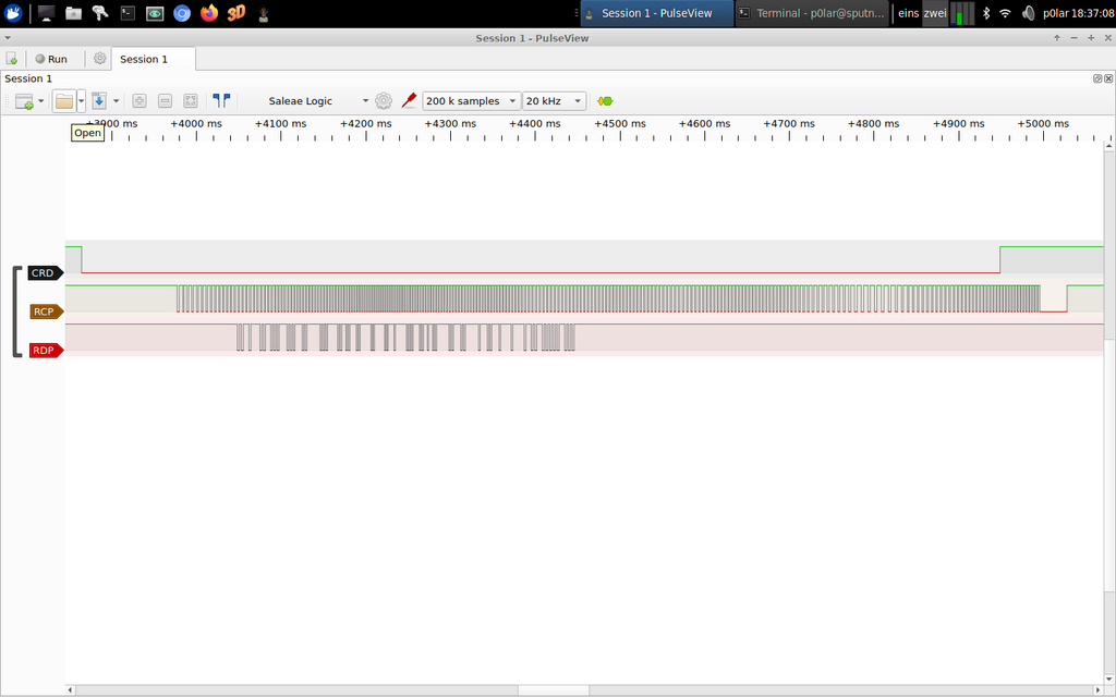 Sigrok screenshot